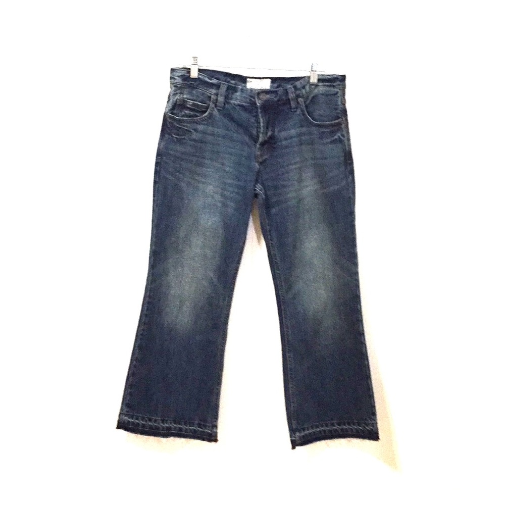 Free people Flare frayed jeans NWOT size 27